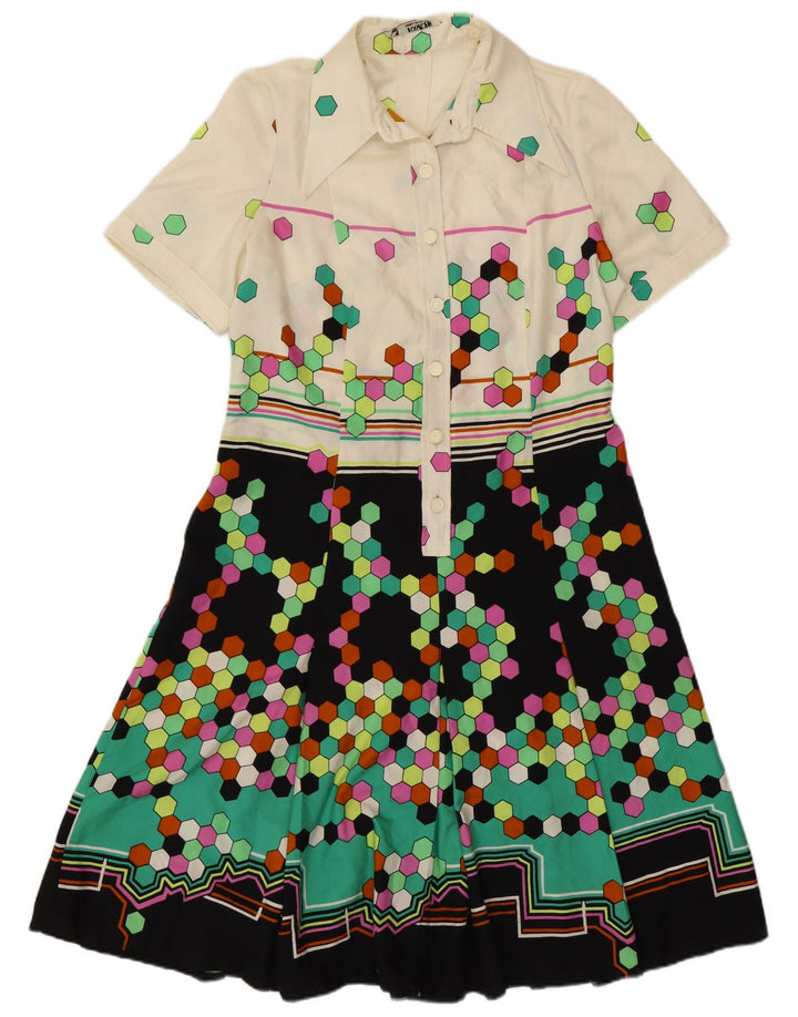 Roslein Womens A-Line Dress UK 12 Medium Multicoloured Geometric