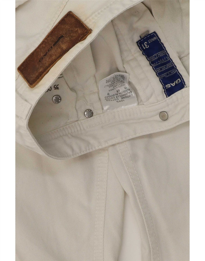 Gas Womens Slim Jeans W31 L34 White Cotton
