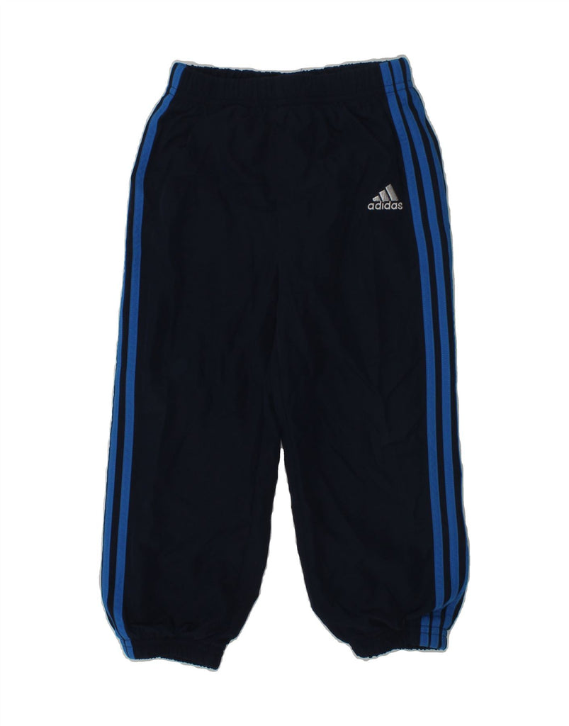 ADIDAS Boys Tracksuit Trousers Joggers 2-3 Years Navy Blue Polyester | Vintage Adidas | Thrift | Second-Hand Adidas | Used Clothing | Messina Hembry 