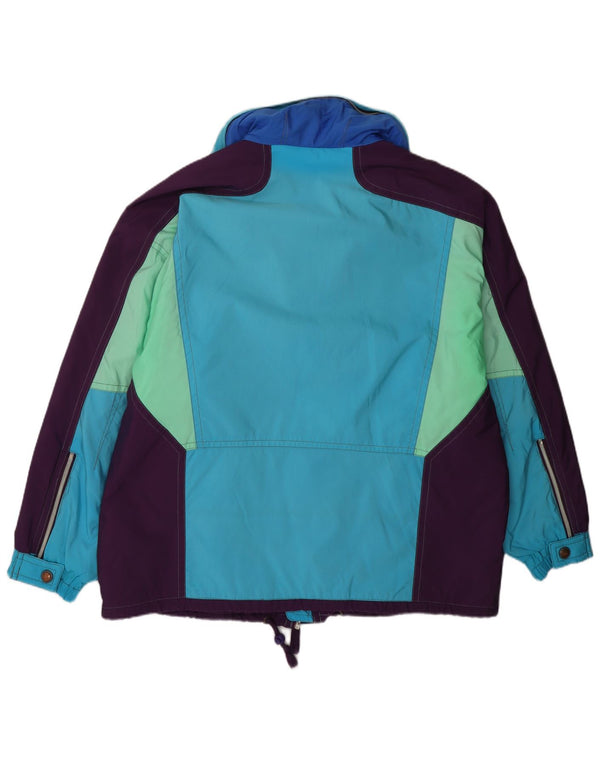 Colmar Mens Hooded Loose Fit Ski Jacket IT 54 XL Blue Colourblock