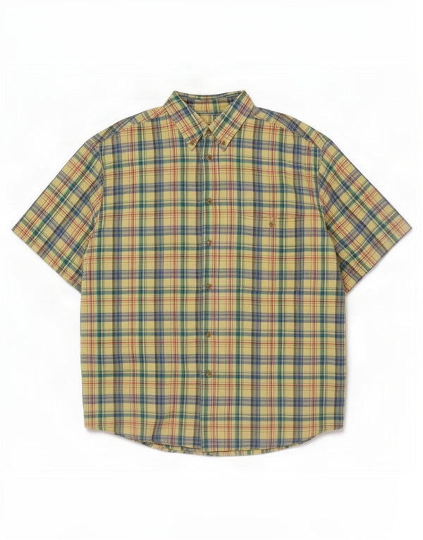 St. Bernard Mens Short Sleeve Shirt Large Multicoloured Check Cotton