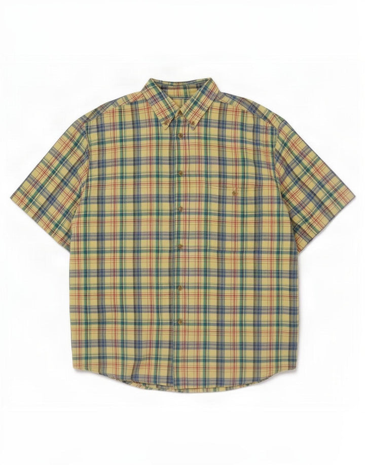 St. Bernard Mens Short Sleeve Shirt Large Multicoloured Check Cotton