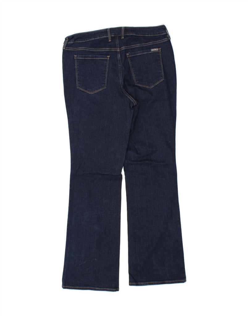 EDDIE BAUER Womens Slightly Curvy Bootcut Jeans US 14 XL W36 L32 Navy Blue Vintage Eddie Bauer and Second-Hand Eddie Bauer from Messina Hembry 