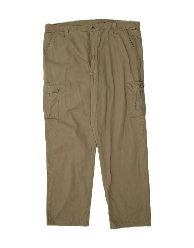 WRANGLER Mens Straight Cargo Trousers W42 L32 Beige Cotton Vintage Wrangler and Second-Hand Wrangler from Messina Hembry 