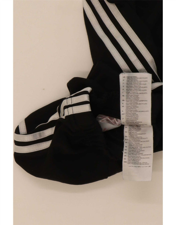 Adidas Boys Tracksuit Trousers Joggers 2-3 Years Black Polyester