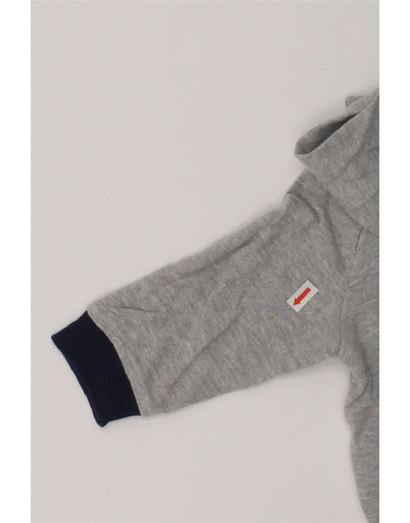 TOMMY HILFIGER Baby Boys Graphic Zip Hoodie Sweater 3-6 Months Grey Cotton | Vintage Tommy Hilfiger | Thrift | Second-Hand Tommy Hilfiger | Used Clothing | Messina Hembry 