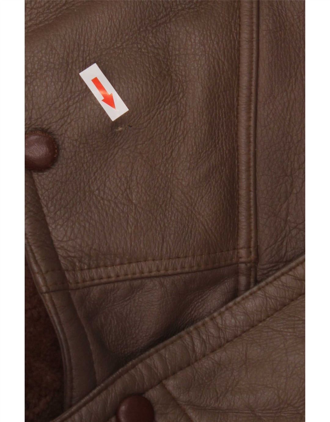 Vintage Womens Shearling Jacket UK 14 Medium Brown