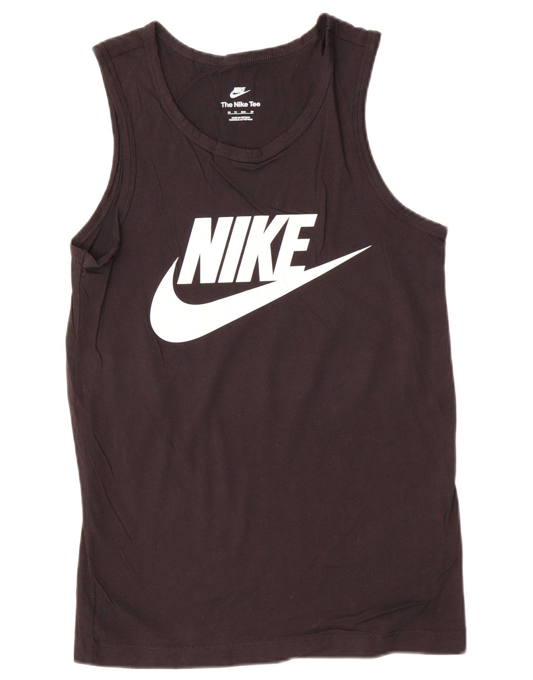 Nike Mens Graphic Vest Top XS Black Cotton