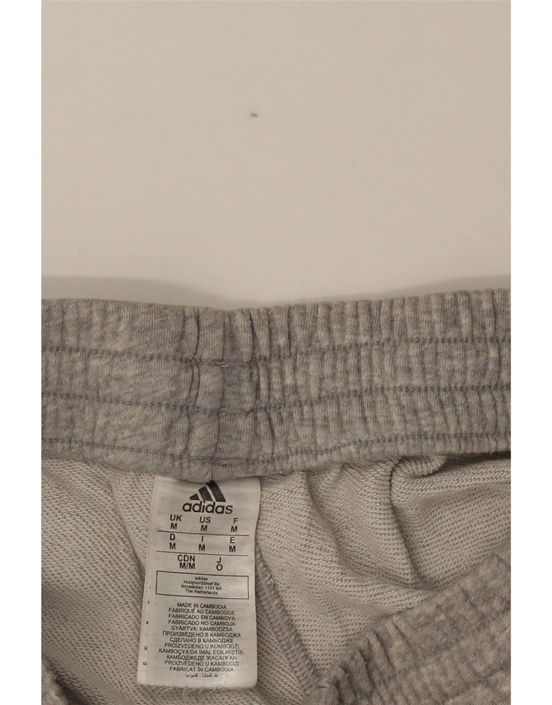 Adidas Mens Sport Shorts Medium  Grey Flecked Cotton
