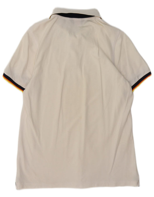 K-WAY Mens Polo Shirt Medium White Cotton