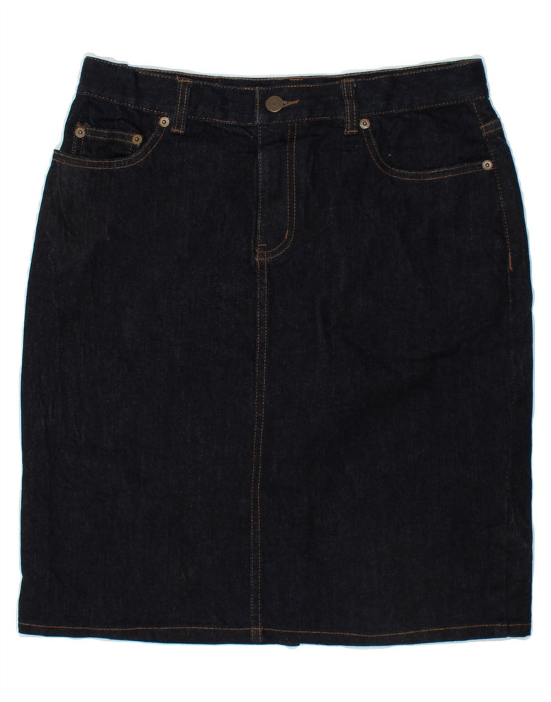 RALPH LAUREN Womens Denim Skirt US 6 Medium W30 Navy Blue Cotton Vintage Ralph Lauren and Second-Hand Ralph Lauren from Messina Hembry 