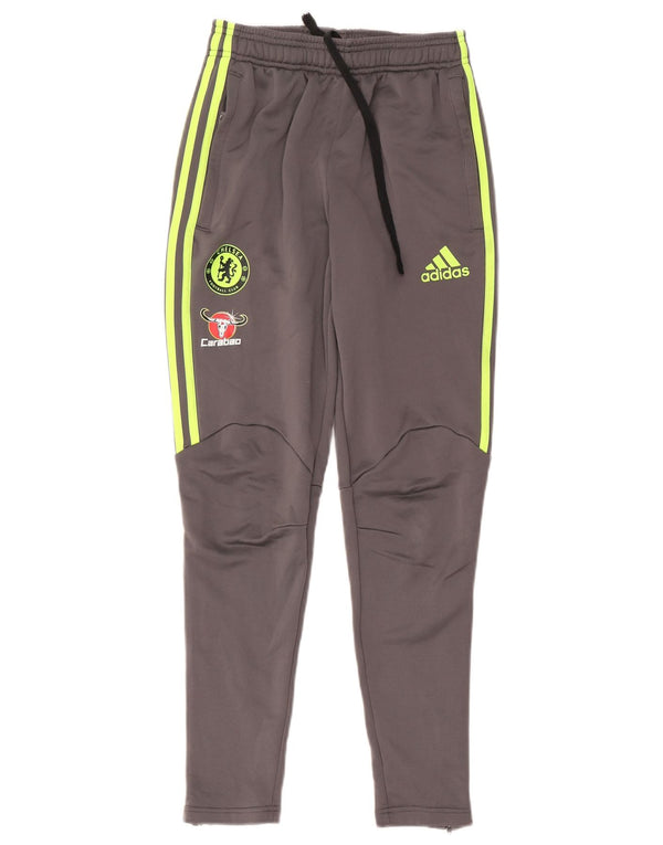 Adidas Womens Chelsea FC Graphic Tracksuit Trousers XS Grey Polyester