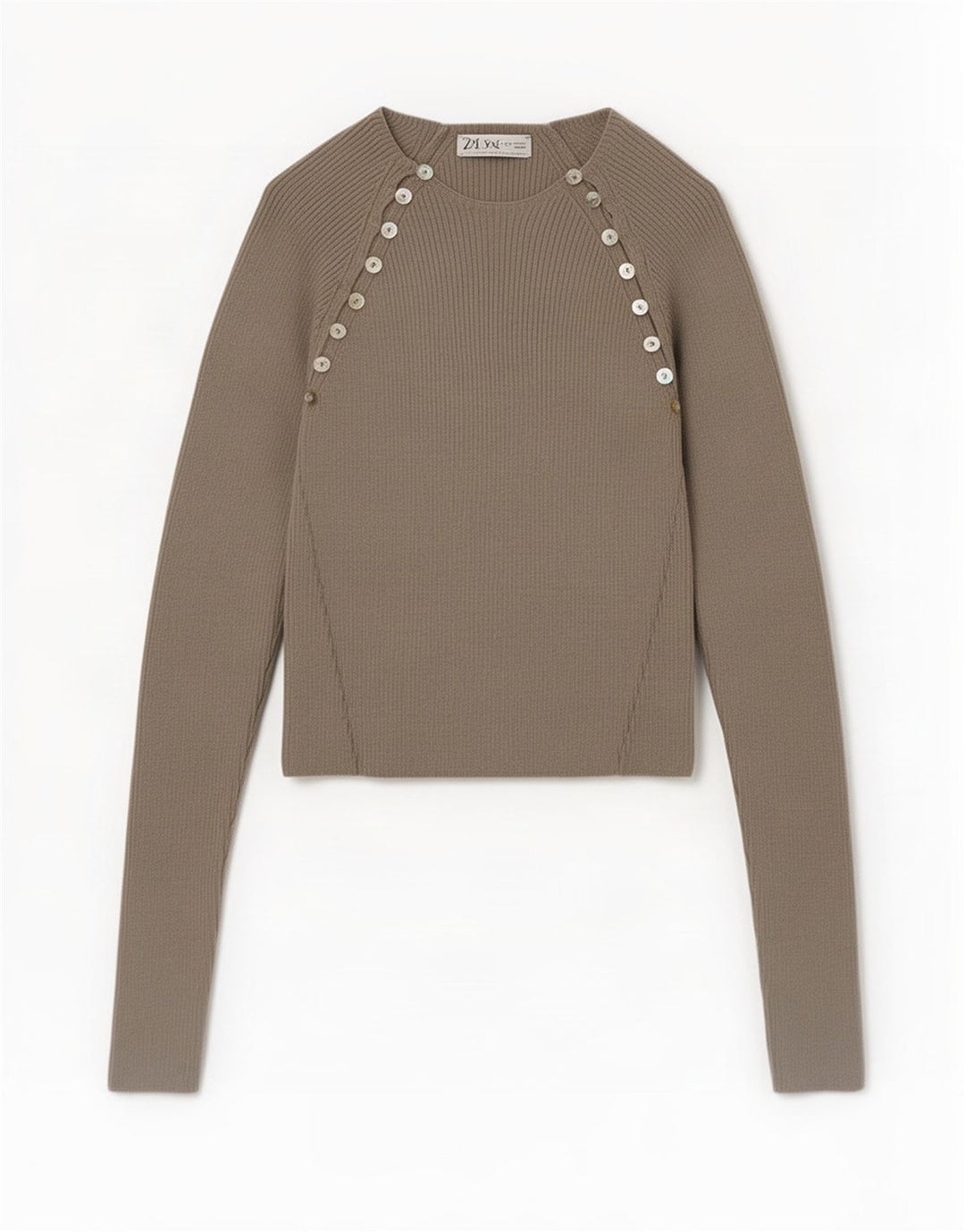 Zara Womens Crop Blouse Top UK 12 Medium Grey Viscose