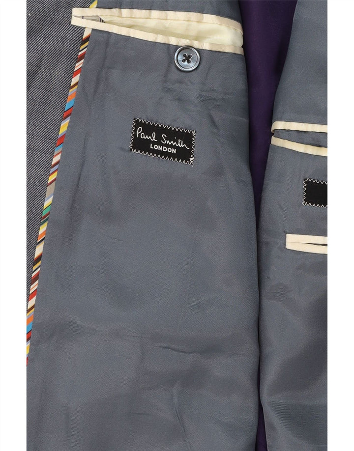 Paul Smith Mens 1 Button Blazer Jacket UK 38 Medium Grey