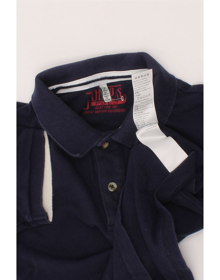 Joules Boys Polo Shirt 7-8 Years Navy Blue Cotton