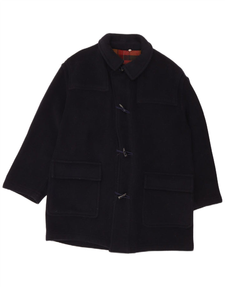 Vintage Mens Duffle Coat IT 52 XL Navy Blue
