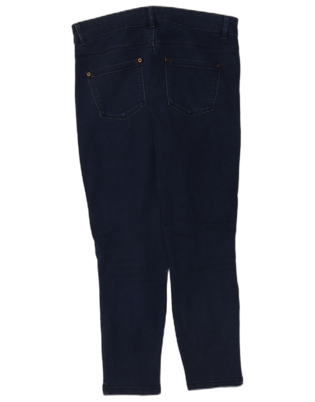 Oasis Womens Capri Jeans UK 12 Medium W28 L22 Navy Blue Cotton