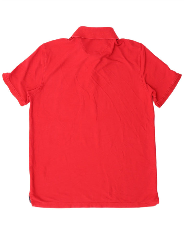 Izod Mens Regular Fit Polo Shirt Large Red Cotton