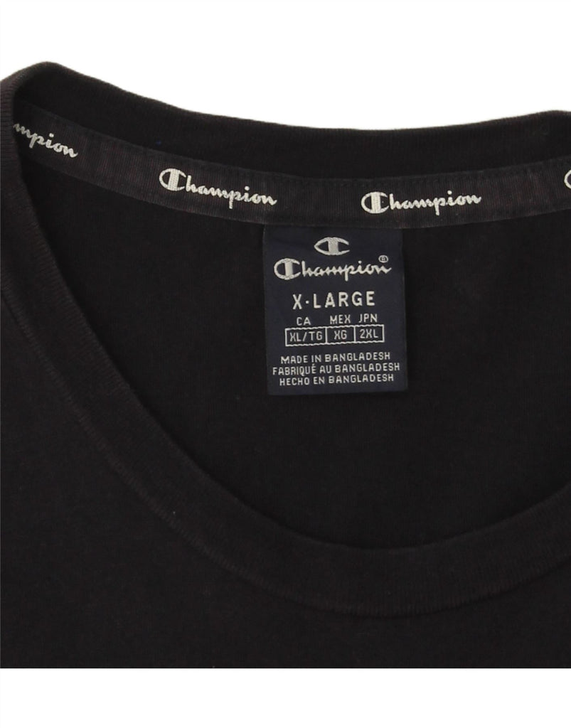 CHAMPION Mens Graphic Vest Top XL Navy Blue Vintage Champion and Second-Hand Champion from Messina Hembry 