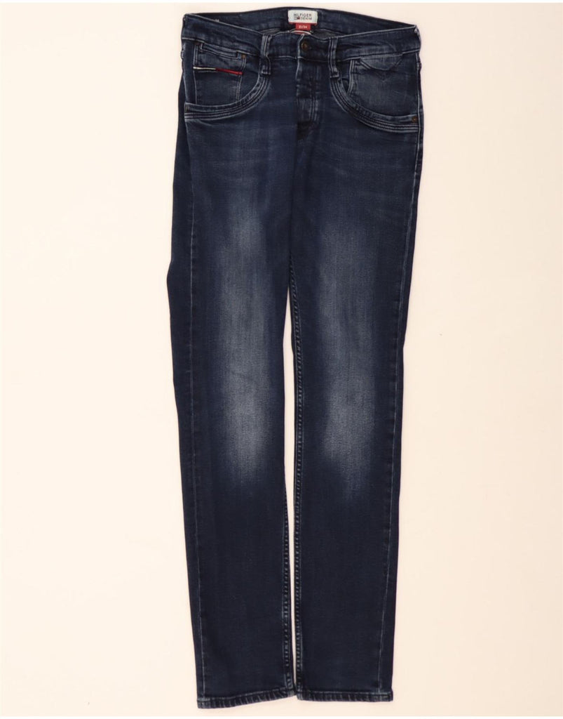 TOMMY HILFIGER Mens Slim Jeans W31 L34  Navy Blue Cotton Vintage Tommy Hilfiger and Second-Hand Tommy Hilfiger from Messina Hembry 