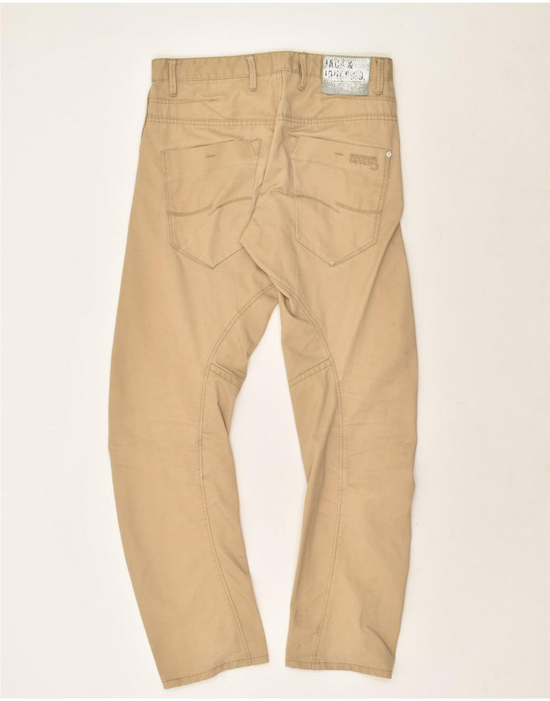 JACK & JONES Mens Banana Slim Jeans W32 L31  Beige Cotton | Vintage Jack & Jones | Thrift | Second-Hand Jack & Jones | Used Clothing | Messina Hembry 