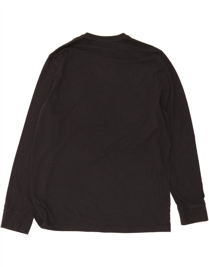 EDDIE BAUER Mens Tall Top Long Sleeve XL Black Cotton Vintage Eddie Bauer and Second-Hand Eddie Bauer from Messina Hembry 