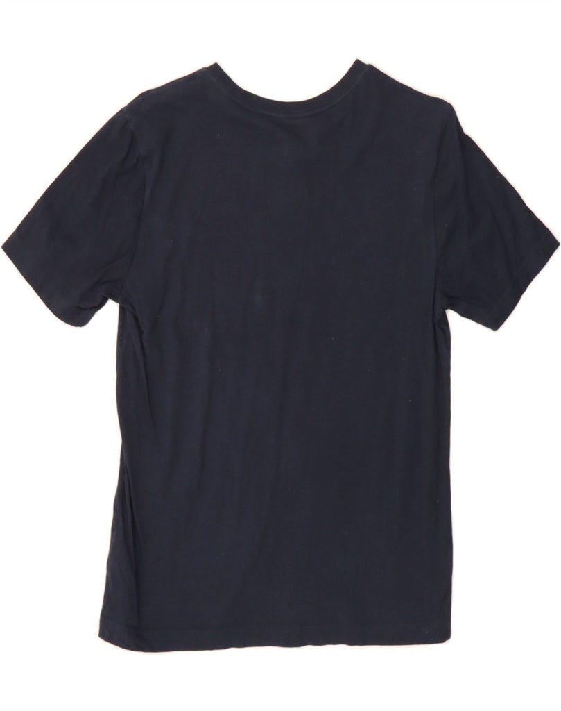 ADIDAS Boys Graphic T-Shirt Top 13-14 Years Navy Blue Cotton Vintage Adidas and Second-Hand Adidas from Messina Hembry 
