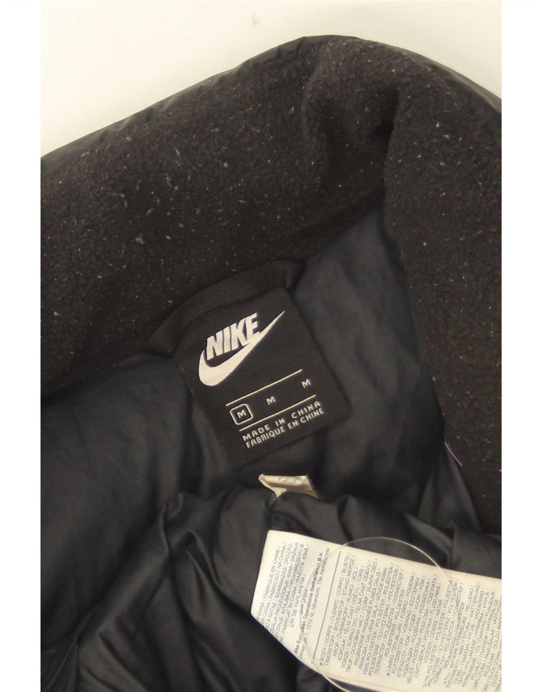 Nike Mens Padded Gilet UK 38 Medium Black Polyester