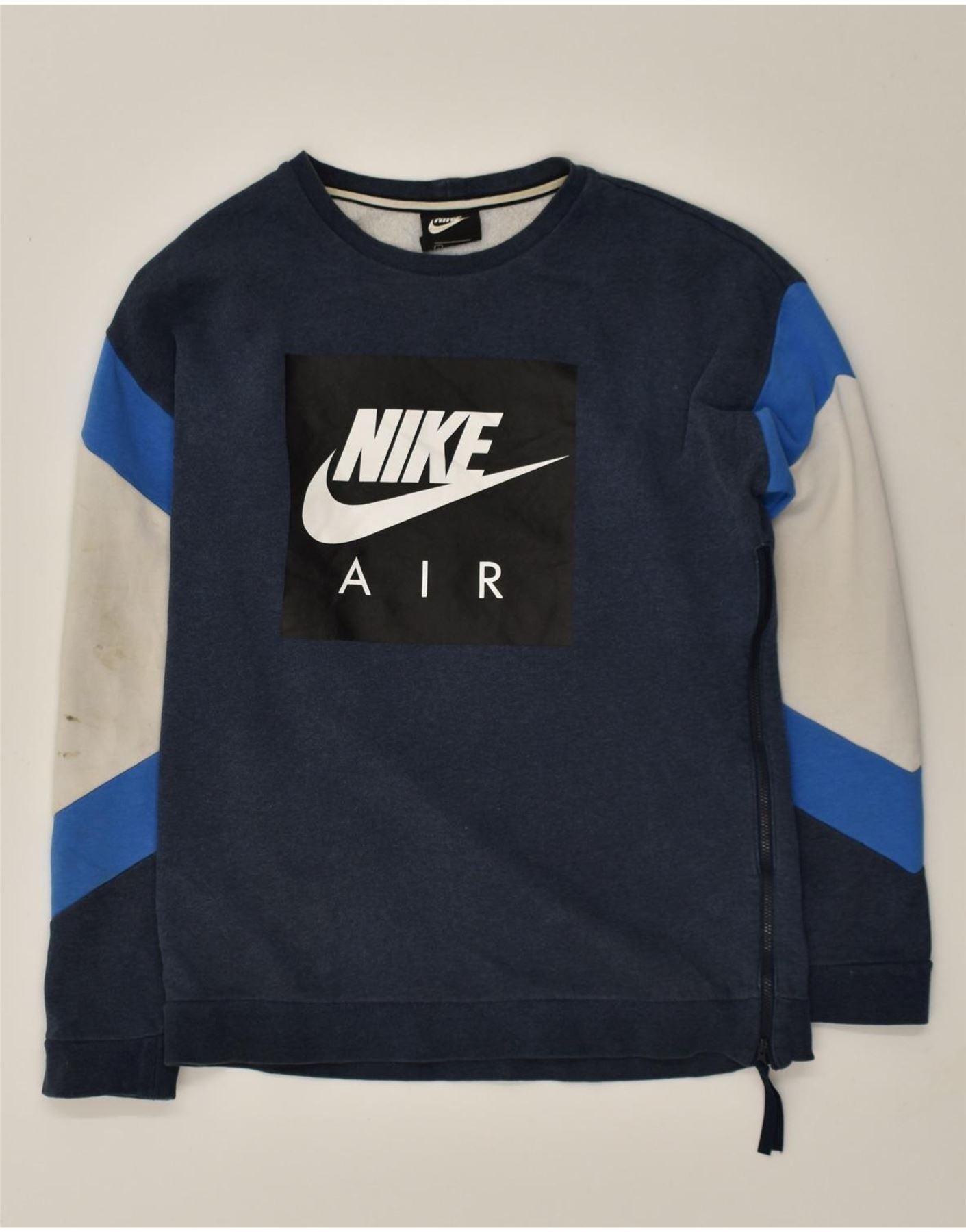 Mens blue hotsell nike sweatshirt