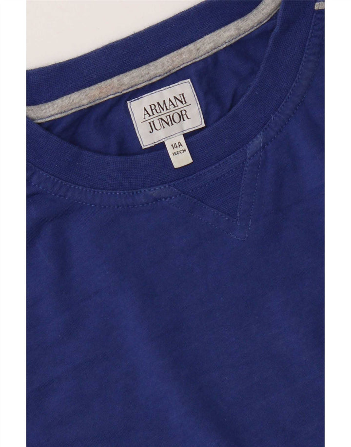 Armani Junior Boys Top Long Sleeve 13-14 Years Blue