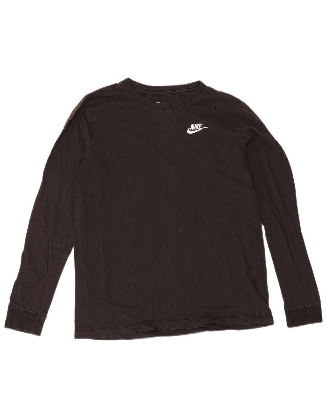 Nike Boys Top Long Sleeve 13-14 Years XL Black Cotton