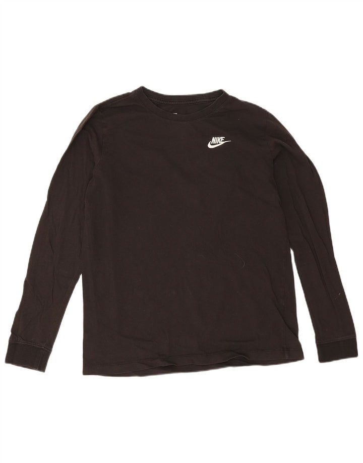 Nike Boys Top Long Sleeve 13-14 Years XL Black Cotton