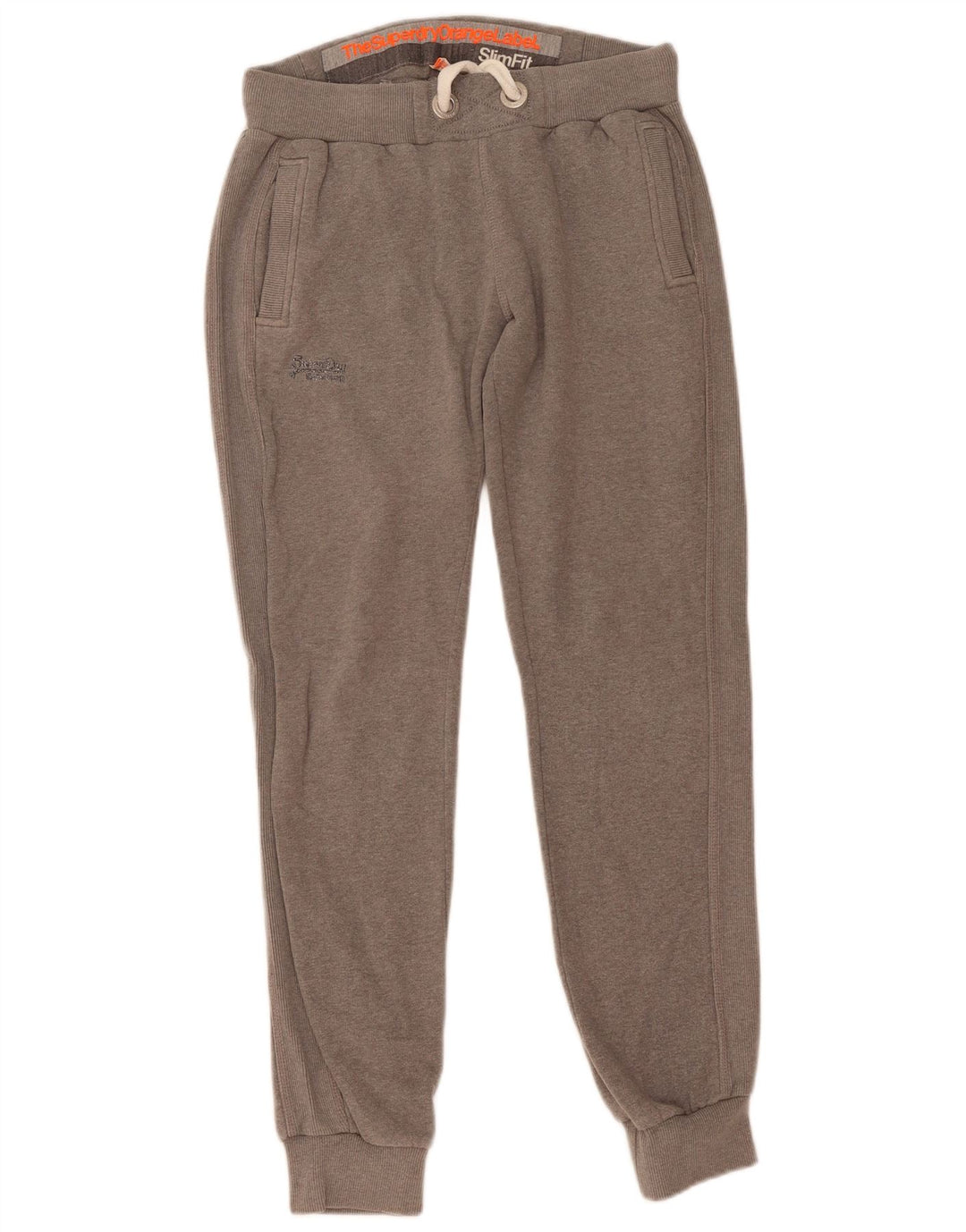 Superdry Womens Tracksuit Trousers Joggers UK 14 Medium Grey Flecked