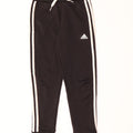 Adidas Boys Tracksuit Trousers Joggers 7-8 Years Black Polyester