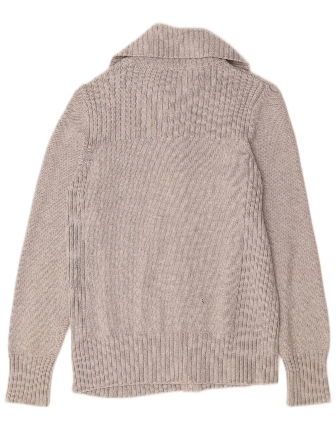 Marks & Spencer Womens Cardigan Sweater UK 14 Large Grey Cotton