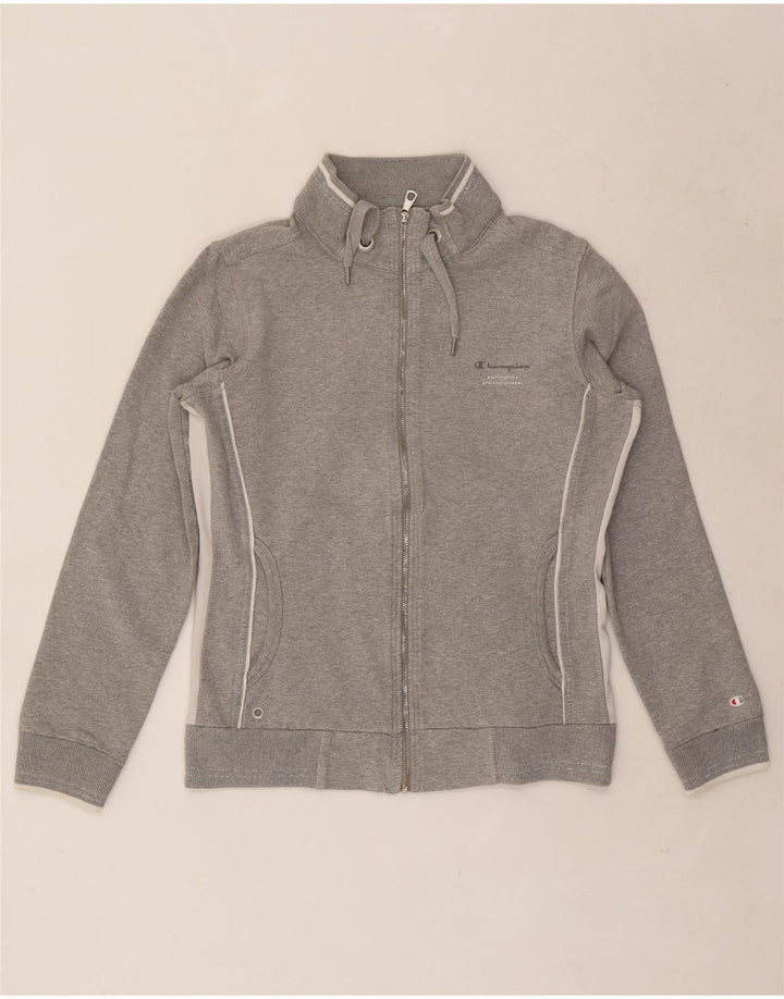 Champion Womens Heritage Classics Tracksuit Top Jacket UK 12 Medium Grey