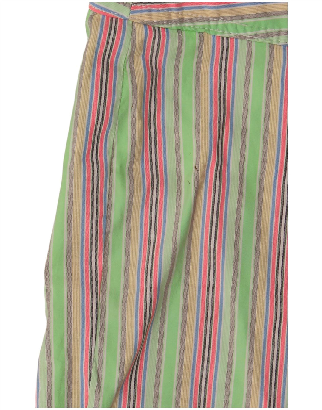 Sundek Mens Swimming Shorts Large Green Striped Polyester