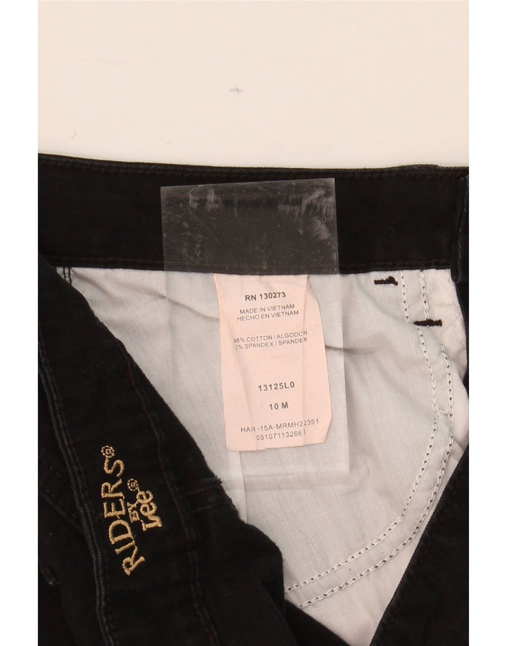 LEE Womens Riders Capri Jeans US 10 Large W32 L18 Black Cotton Vintage Lee and Second-Hand Lee from Messina Hembry 