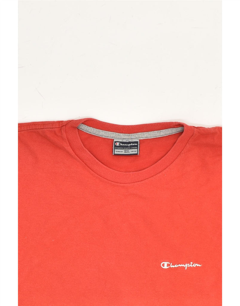 CHAMPION Mens T-Shirt Top XL Red | Vintage Champion | Thrift | Second-Hand Champion | Used Clothing | Messina Hembry 