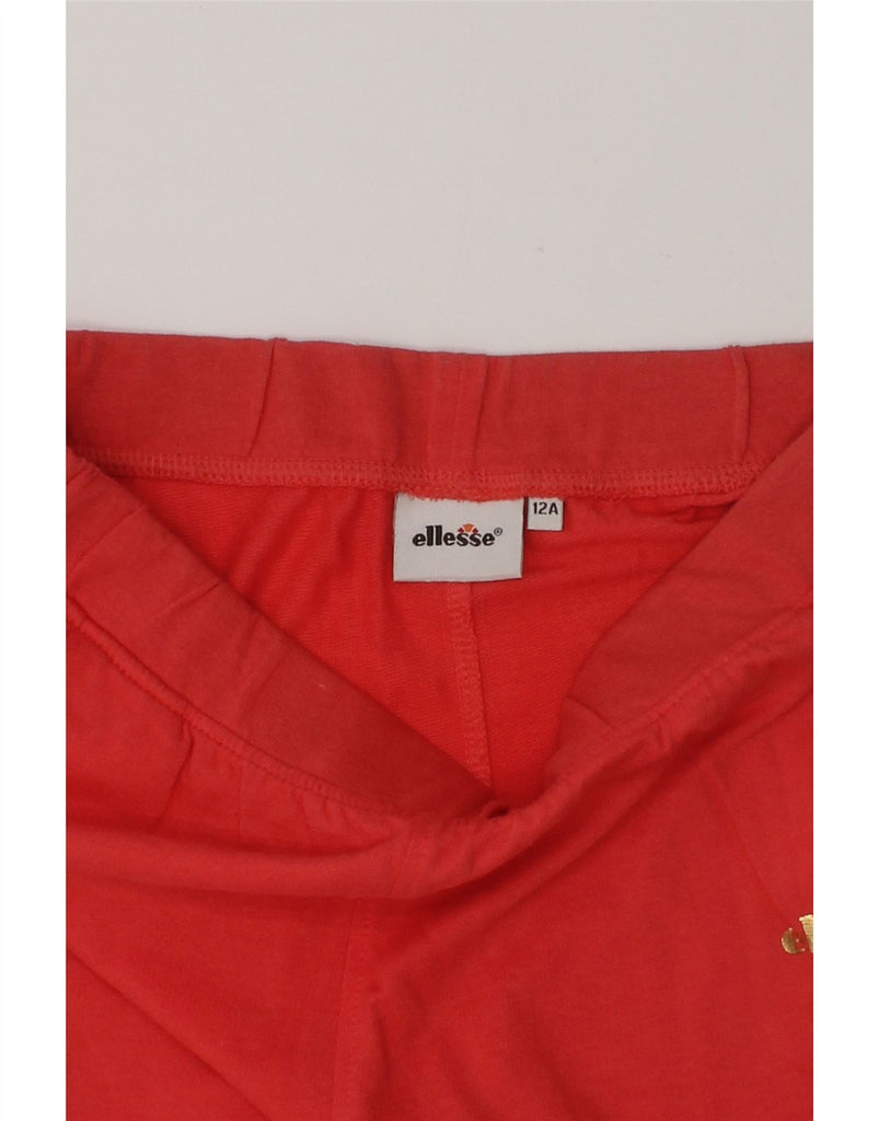 ELLESSE Girls Sport Shorts 11-12 Years Red Cotton | Vintage Ellesse | Thrift | Second-Hand Ellesse | Used Clothing | Messina Hembry 