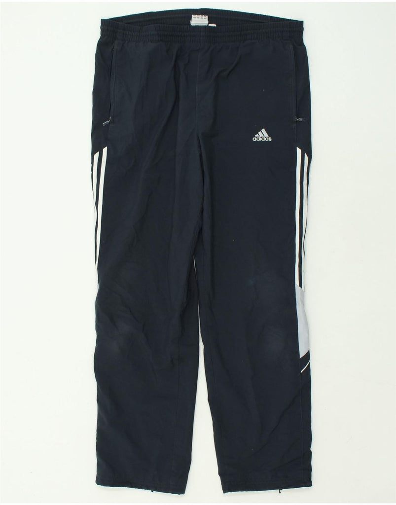 ADIDAS Mens Tracksuit Trousers UK 40 XL Navy Blue Polyester | Vintage Adidas | Thrift | Second-Hand Adidas | Used Clothing | Messina Hembry 