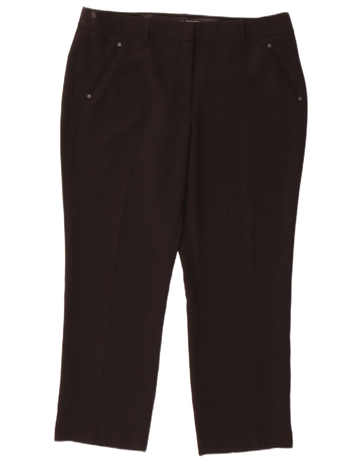 KARL LAGERFELD Womens Straight Casual Trousers W36 L28 Black Polyester