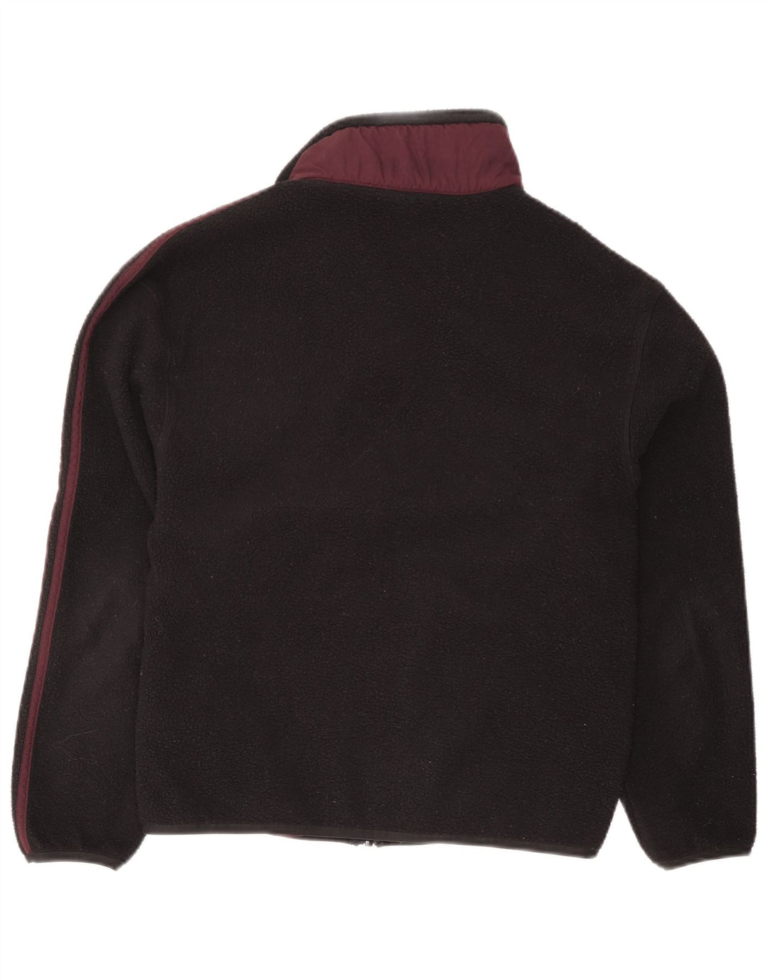Adidas Mens Fleece Jacket UK 36 Small Black Colourblock Polyester