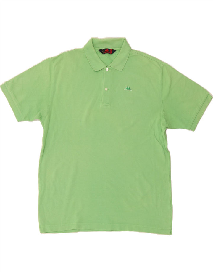 KAPPA Mens Polo Shirt XL Green Cotton Vintage Kappa and Second-Hand Kappa from Messina Hembry 