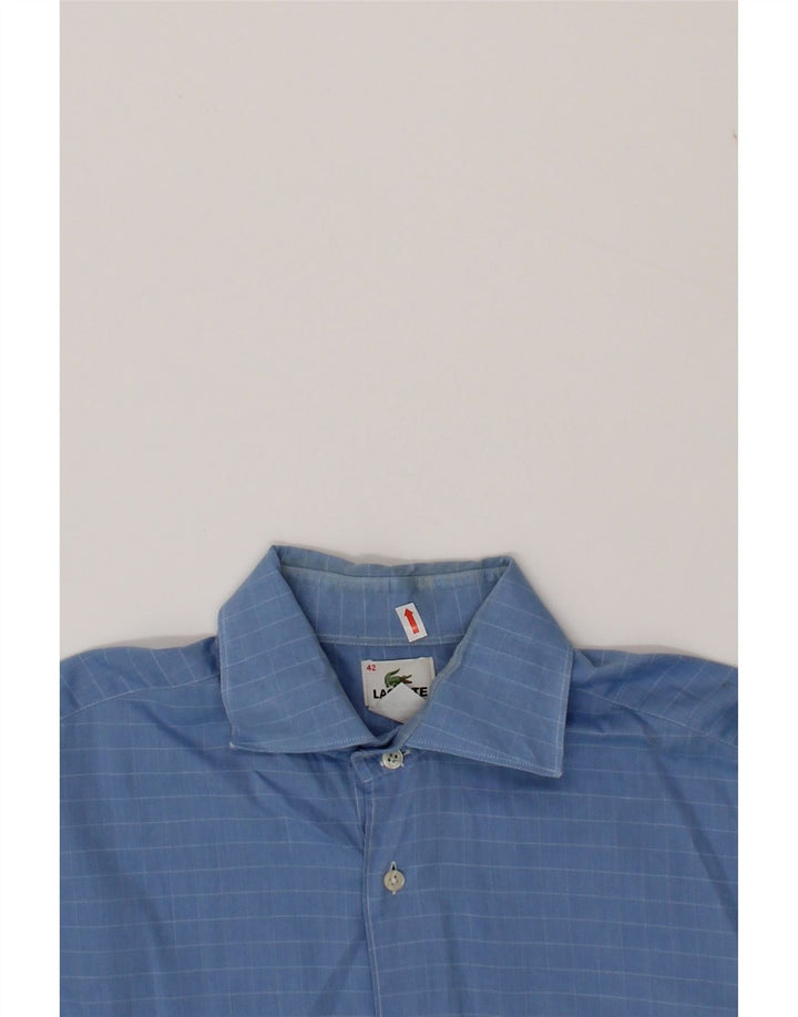LACOSTE Mens Shirt Size 42 Large Blue Pinstripe Vintage Lacoste and Second-Hand Lacoste from Messina Hembry 