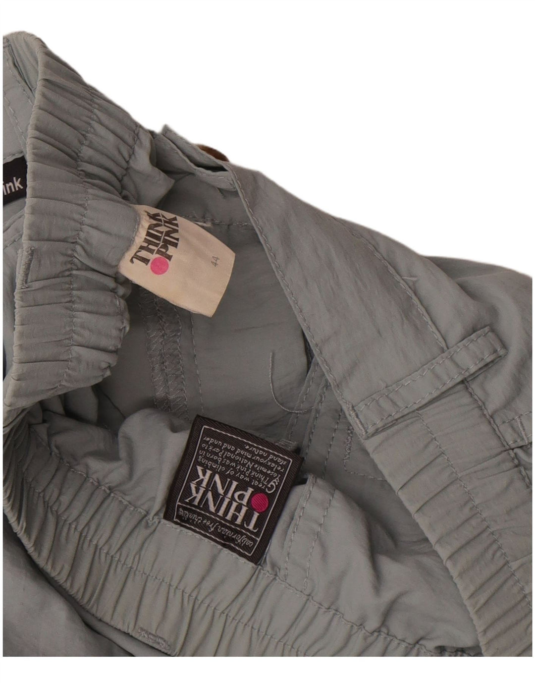 Think Pink Womens Cargo Shorts IT 44 Medium W27 Grey Polyester