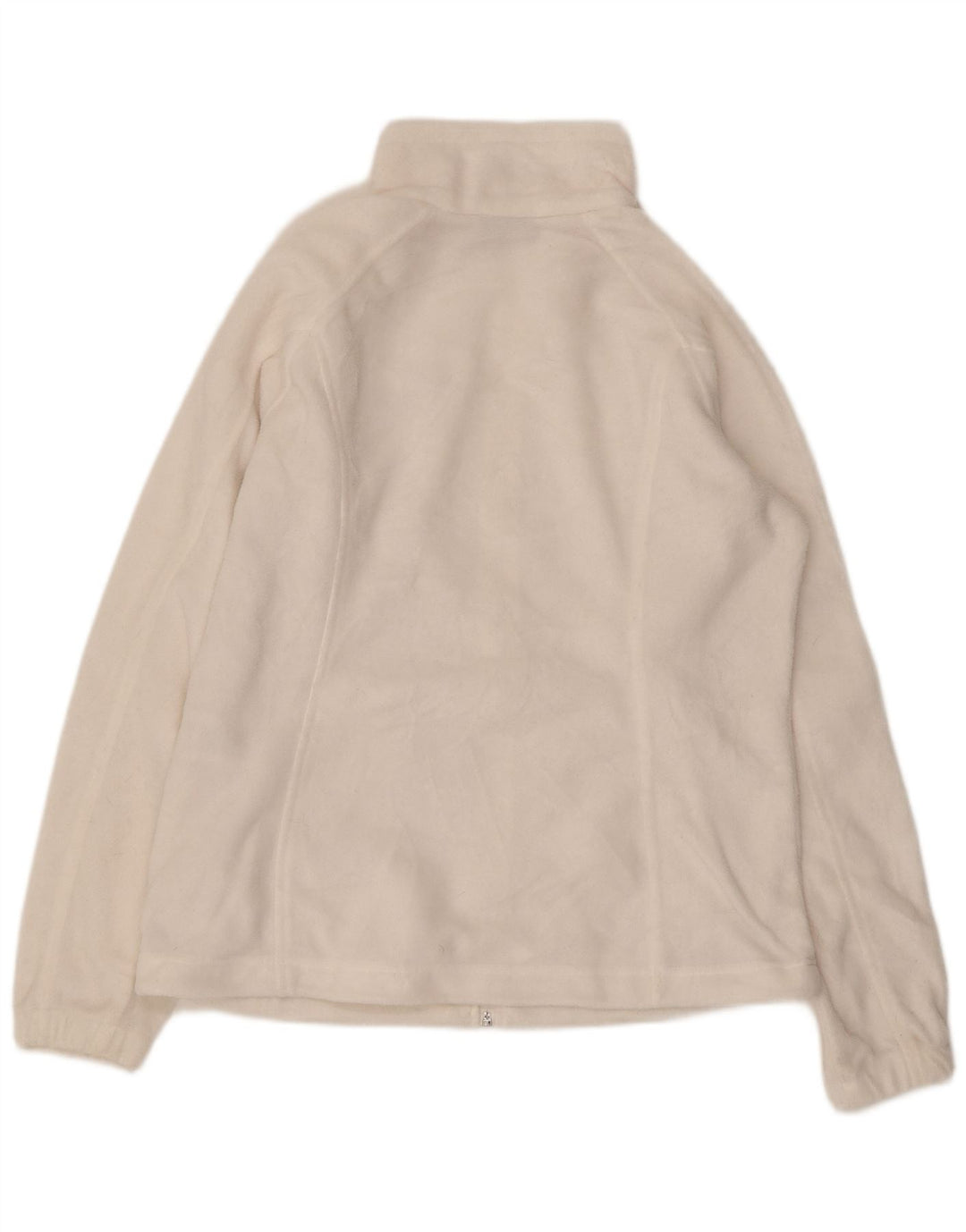 COLUMBIA Womens Fleece Jacket UK 16 Large White Polyester