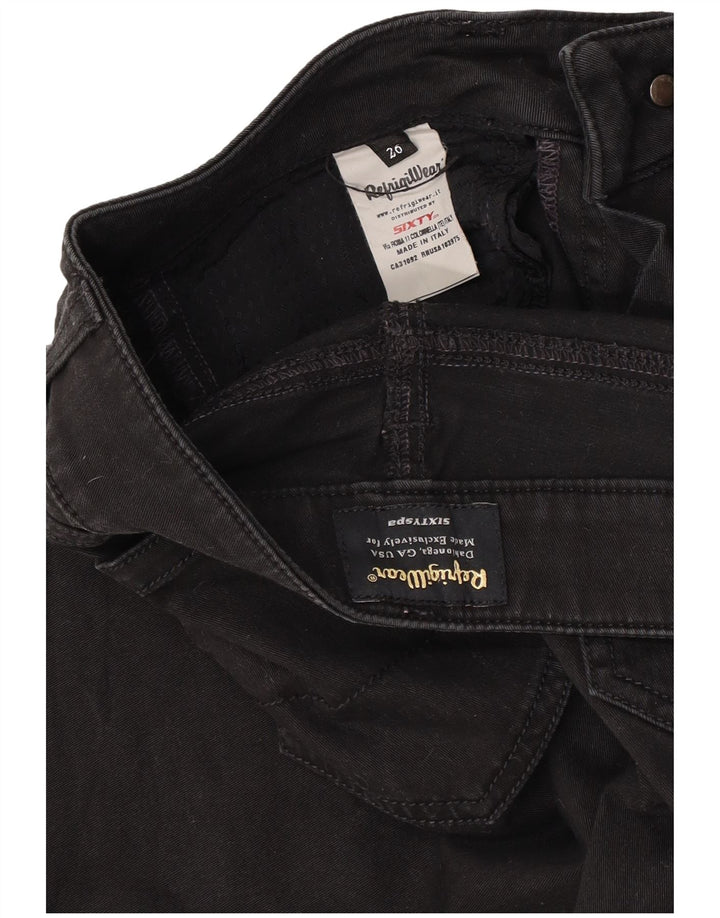 Refrigiwear Womens Casual Shorts W26 Small Black Cotton