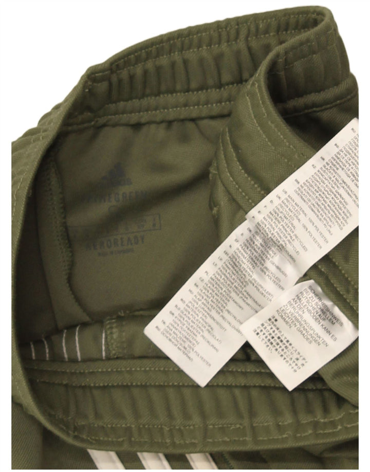 Adidas Mens Aeroready Tracksuit Trousers Small  Khaki Polyester