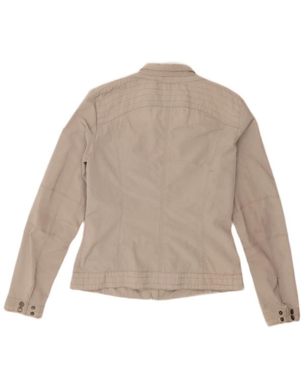 Geox Womens Utility Jacket UK 8 Small Grey Polyester